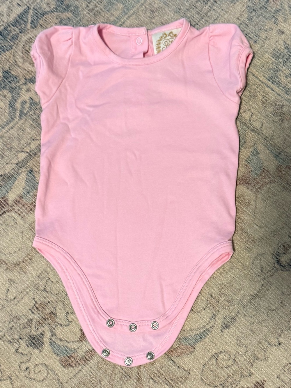 The Beaufort Bonnet Company Pink Short-Sleeve Baby One-Piece
